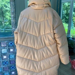 Abercrombie & fitch women jacket/ winter coat in vegan leather